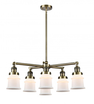 Small Canton 6 Light Chandelier (3442|207-6CR-AB-G181S)