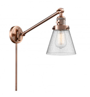 Cone - 1 Light - 8 inch - Antique Copper -Adjustable Swing Arm (3442|237-AC-G64)