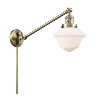 Oxford - 1 Light - 8 inch - Antique Brass -Adjustable Swing Arm (3442|237-AB-G531)