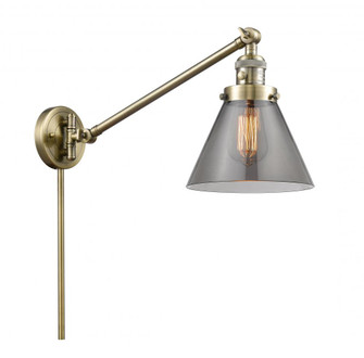 Cone - 1 Light - 8 inch - Antique Brass -Adjustable Swing Arm (3442|237-AB-G43)