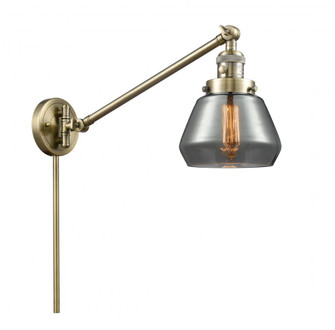 Fulton - 1 Light - 8 inch - Antique Brass -Adjustable Swing Arm (3442|237-AB-G173)