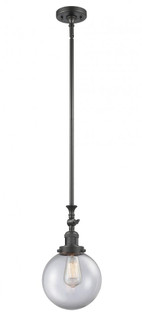 Beacon - 1 Light - 8 inch - Oil Rubbed Bronze - Stem Hung - Adjustable Mini Pendant (3442|206-OB-G202-8-LED)