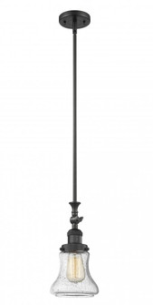 Bellmont - 1 Light - 6 inch - Matte Black - Stem Hung - Adjustable Mini Pendant (3442|206-BK-G194-LED)
