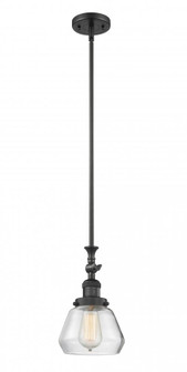 Fulton - 1 Light - 7 inch - Matte Black - Stem Hung - Adjustable Mini Pendant (3442|206-BK-G172-LED)