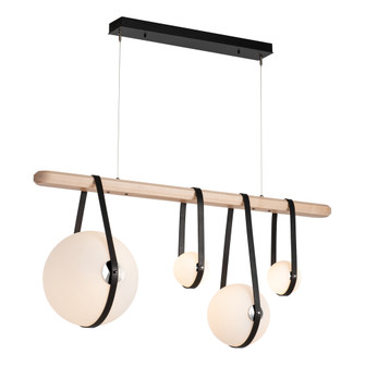 Derby Linear 4-Light LED Pendant (65|131043-LED-STND-10-24-LK-WD-GG0702)