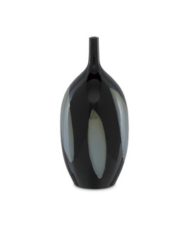 Let Us Twist the Glass Tall Black Vase (92|1200-0409)
