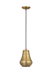 Hartford - 1 Light - 7 inch - Brushed Brass - Cord hung - Mini Pendant (3442|654-1P-BB-7)