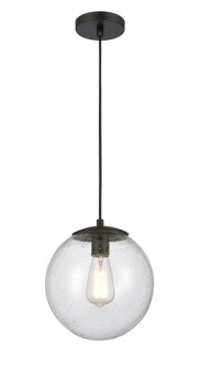 Tolland - 1 Light - 10 inch - Matte Black - Cord hung - Mini Pendant (3442|610-BK-SDY-LED)