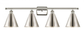 Berkshire - 4 Light - 38 inch - Polished Nickel - Bath Vanity Light (3442|516-4W-PN-MBC-8-PN)