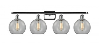 Athens - 4 Light - 38 inch - Polished Chrome - Bath Vanity Light (3442|516-4W-PC-G122-8-LED)