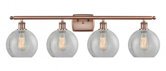 Athens - 4 Light - 38 inch - Antique Copper - Bath Vanity Light (3442|516-4W-AC-G125-8)