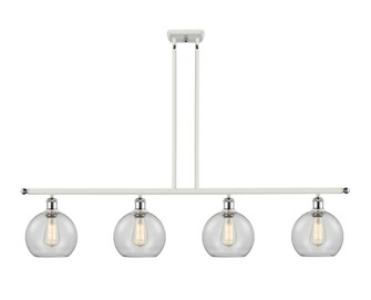 Athens - 4 Light - 48 inch - White Polished Chrome - Cord hung - Island Light (3442|516-4I-WPC-G122-8-LED)