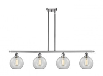Athens - 4 Light - 48 inch - Brushed Satin Nickel - Stem hung - Island Light (3442|516-4I-SN-G122-8-LED)