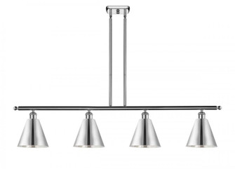Berkshire - 4 Light - 48 inch - Polished Chrome - Stem hung - Island Light (3442|516-4I-PC-MBC-8-PC-LED)