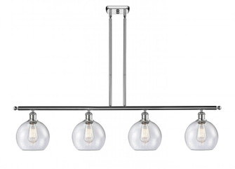 Athens - 4 Light - 48 inch - Polished Chrome - Stem hung - Island Light (3442|516-4I-PC-G124-8-LED)