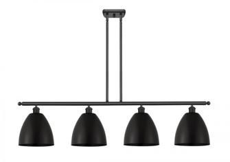 Bristol - 4 Light - 48 inch - Matte Black - Stem hung - Island Light (3442|516-4I-BK-MBD-9-BK-LED)