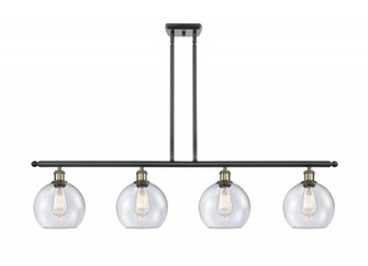 Athens - 4 Light - 48 inch - Black Antique Brass - Cord hung - Island Light (3442|516-4I-BAB-G124-8-LED)