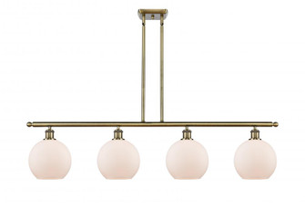 Athens - 4 Light - 48 inch - Antique Brass - Stem hung - Island Light (3442|516-4I-AB-G121-8-LED)