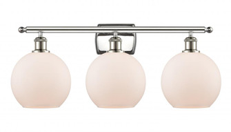 Athens - 3 Light - 28 inch - Polished Nickel - Bath Vanity Light (3442|516-3W-PN-G121-8-LED)