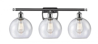 Athens - 3 Light - 28 inch - Polished Chrome - Bath Vanity Light (3442|516-3W-PC-G124-8)