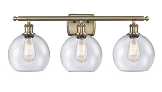 Athens - 3 Light - 28 inch - Antique Brass - Bath Vanity Light (3442|516-3W-AB-G124-8-LED)