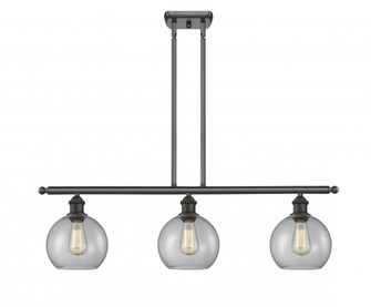 Athens - 3 Light - 36 inch - Oil Rubbed Bronze - Cord hung - Island Light (3442|516-3I-OB-G122-8)