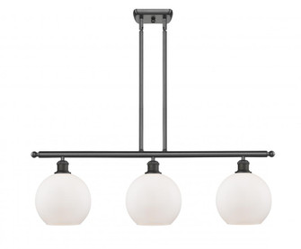 Athens - 3 Light - 36 inch - Oil Rubbed Bronze - Stem hung - Island Light (3442|516-3I-OB-G121-8-LED)