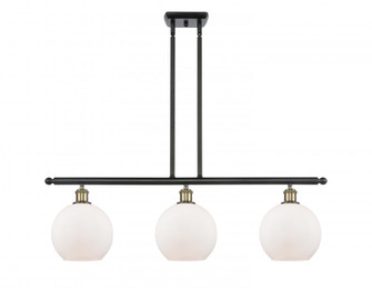 Athens - 3 Light - 36 inch - Black Antique Brass - Stem hung - Island Light (3442|516-3I-BAB-G121-8)