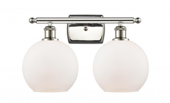 Athens - 2 Light - 18 inch - Polished Nickel - Bath Vanity Light (3442|516-2W-PN-G121-8-LED)