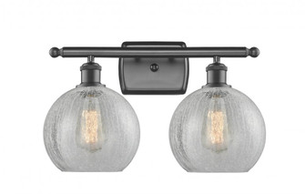 Athens - 2 Light - 18 inch - Oil Rubbed Bronze - Bath Vanity Light (3442|516-2W-OB-G125-8-LED)