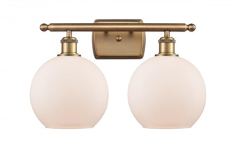 Athens - 2 Light - 18 inch - Brushed Brass - Bath Vanity Light (3442|516-2W-BB-G121-8-LED)