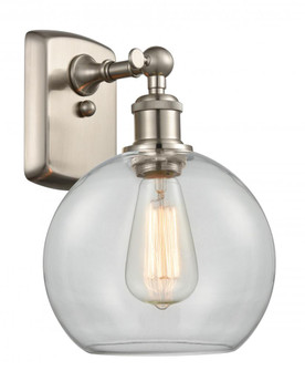 Athens - 1 Light - 8 inch - Brushed Satin Nickel - Sconce (3442|516-1W-SN-G122-8-LED)
