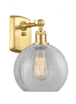 Athens - 1 Light - 8 inch - Satin Gold - Sconce (3442|516-1W-SG-G125-8-LED)