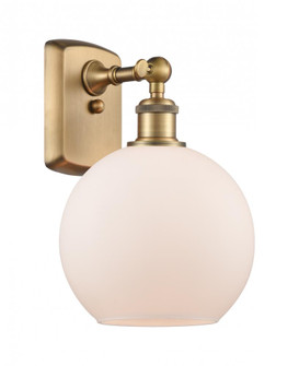 Athens - 1 Light - 8 inch - Brushed Brass - Sconce (3442|516-1W-BB-G121-8-LED)