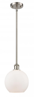 Athens - 1 Light - 8 inch - Brushed Satin Nickel - Mini Pendant (3442|516-1S-SN-G121-8-LED)