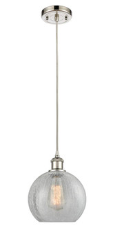 Athens - 1 Light - 8 inch - Polished Nickel - Cord hung - Mini Pendant (3442|516-1P-PN-G125-8)