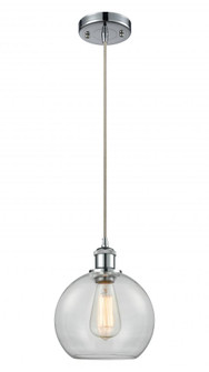 Athens - 1 Light - 8 inch - Polished Chrome - Cord hung - Mini Pendant (3442|516-1P-PC-G122-8-LED)