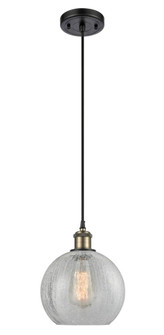Athens - 1 Light - 8 inch - Black Antique Brass - Cord hung - Mini Pendant (3442|516-1P-BAB-G125-8-LED)