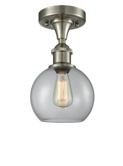 Athens - 1 Light - 8 inch - Brushed Satin Nickel - Semi-Flush Mount (3442|516-1C-SN-G122-8)