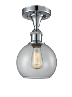 Athens - 1 Light - 8 inch - Polished Chrome - Semi-Flush Mount (3442|516-1C-PC-G122-8)