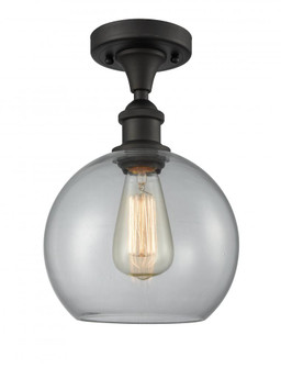 Athens - 1 Light - 8 inch - Oil Rubbed Bronze - Semi-Flush Mount (3442|516-1C-OB-G122-8)