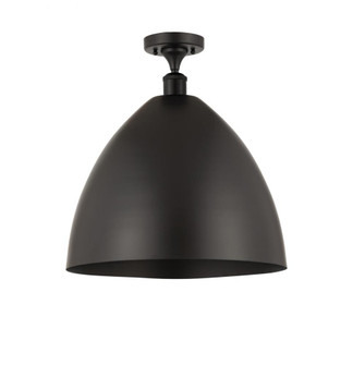 Bristol - 1 Light - 16 inch - Matte Black - Semi-Flush Mount (3442|516-1C-BK-MBD-16-BK-LED)