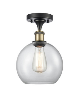 Athens - 1 Light - 8 inch - Black Antique Brass - Semi-Flush Mount (3442|516-1C-BAB-G122-8)
