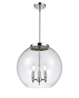 Athens - 3 Light - 16 inch - Polished Chrome - Cord hung - Pendant (3442|221-3S-PC-G122-16)