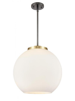 Athens - 3 Light - 16 inch - Black Antique Brass - Stem hung - Pendant (3442|221-3S-BAB-G121-16)