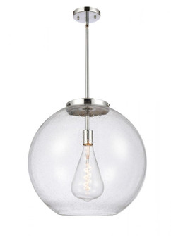Athens - 1 Light - 18 inch - Polished Chrome - Stem Hung - Pendant (3442|221-1S-PC-G124-18)