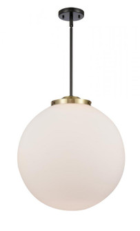 Beacon - 1 Light - 18 inch - Black Antique Brass - Stem Hung - Pendant (3442|221-1S-BAB-G201-18-LED)
