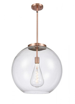 Athens - 1 Light - 18 inch - Antique Copper - Cord hung - Pendant (3442|221-1S-AC-G122-18)