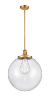 Beacon - 1 Light - 16 inch - Satin Gold - Stem Hung - Pendant (3442|201S-SG-G202-16)