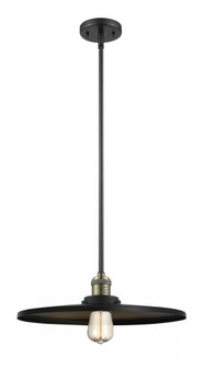 Appalachian - 1 Light - 16 inch - Black Antique Brass - Stem Hung - Mini Pendant (3442|201S-BAB-MFR-BK-16-LED)